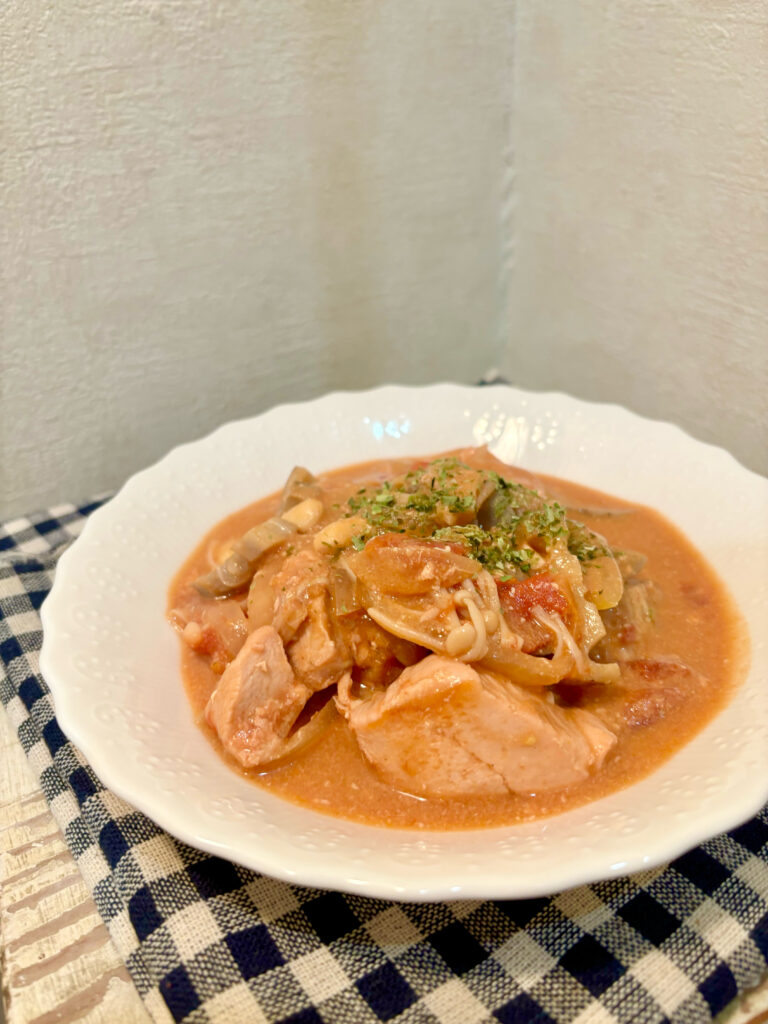 鶏肉とえのきのヘルシーカレー　完成