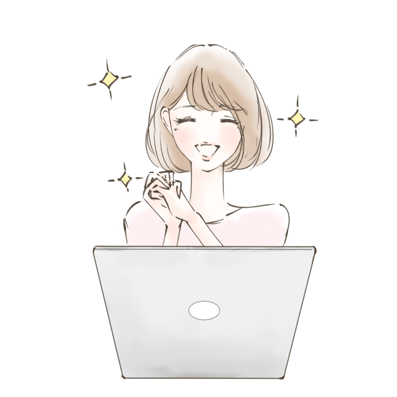ふるさと納税でお得に購入できて喜ぶ女性
