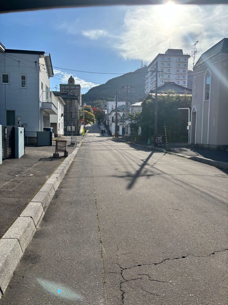 函館市大三坂の道
