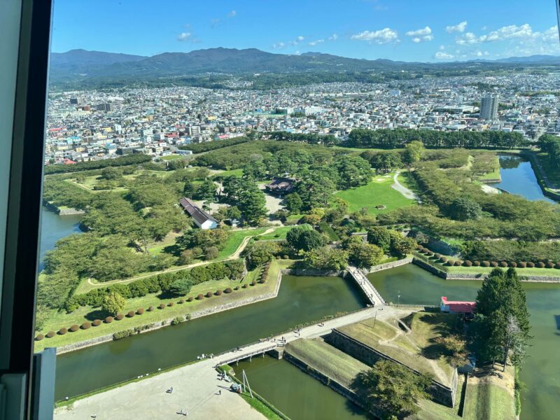 五稜郭タワーから見る五稜郭