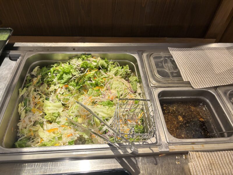 山形東根 石臼十割そば森久のサラダバイキング