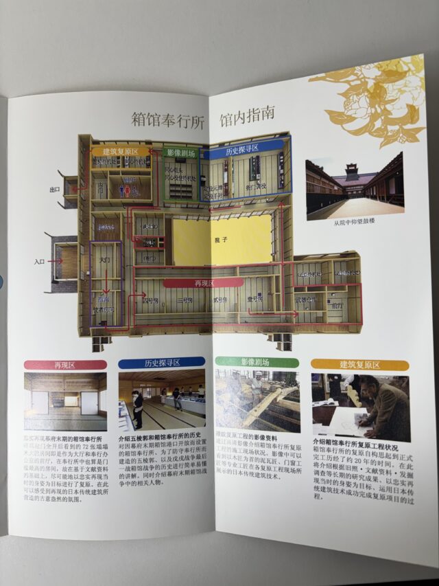 函館奉行所の案内マップ