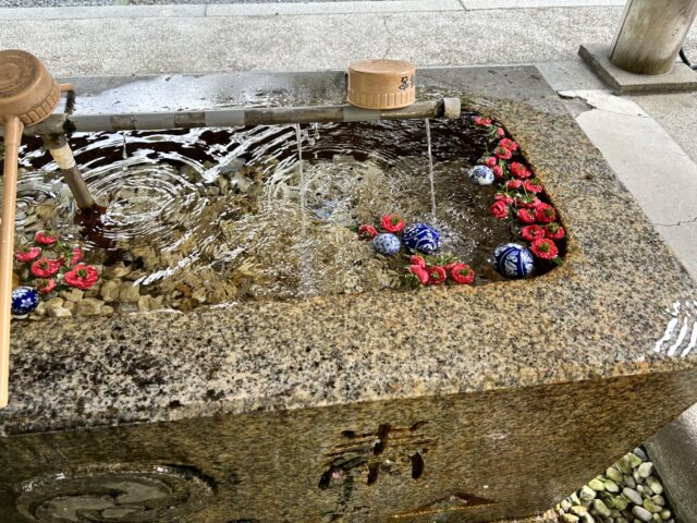 函館八幡宮の手水
