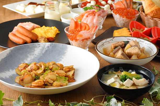 函館国際ホテルの朝食ビュッフェ